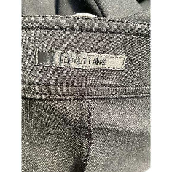 Helmut Lang Black Rayon Split-Hem Legging Pants Size 4 - Picture 4 of 5